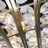 (Same as W1340120181/L5021) 8-Light 23.6" Wide Crystal Waterfall Chandelier (Bulb Not Included) - V.I.P Digital Presence