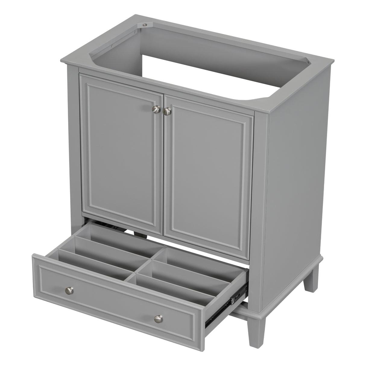 30 inch bathroom vanity no sink  base only gray - V.I.P Digital Presence