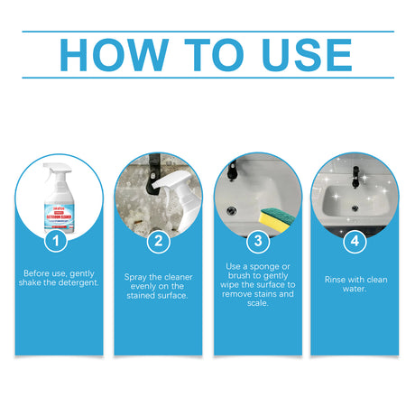 Bathroom Cleaner, Clean Bathroom Glass Door Bathtub To Remove Stains And Water Stain Cleaning Cleaner - V.I.P Digital Presence