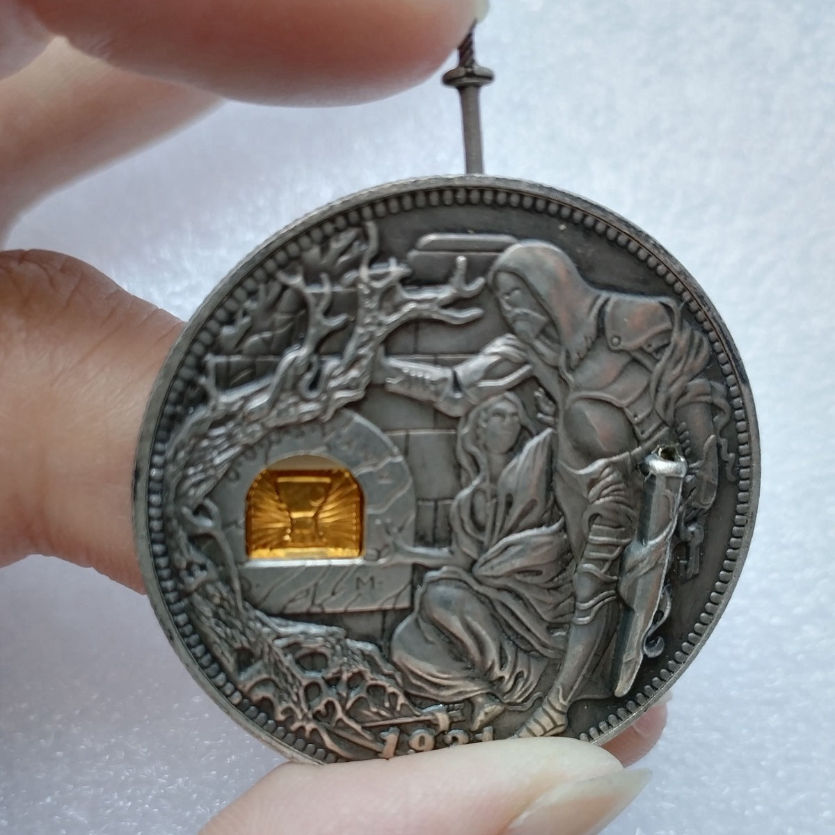 Moneda mecánica - Copa Errante, estilo europeo y americano, maya, bañada en plata, colección al por mayor, moneda de metal.