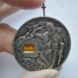 Moneda mecánica - Copa Errante, estilo europeo y americano, maya, bañada en plata, colección al por mayor, moneda de metal.