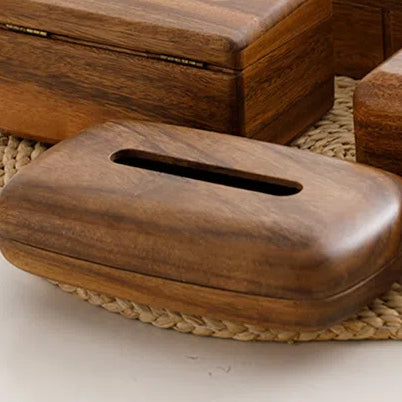 Solid wood tissue box simple household paper box hotel dining table office wooden paper box - V.I.P Digital Presence