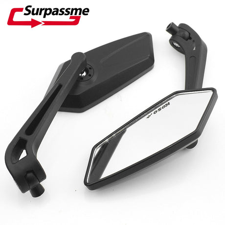 Universial 8mm 10mm Motorcycle Mirrors Motorbike Rearview Black Side Mirrors for Honda Suzuki Yamaha Kawasaki Scooter KTM Ducati - V.I.P Digital Presence