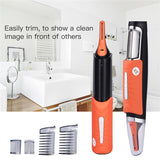 Micro Trimer Hair Cutter Clipper For Men Ear Sideburns Eyebrow with 4 Combs Cleaner Machine Styling Kit - V.I.P Digital Presence