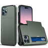 Applicable iphone 14 phone case Apple 13 slider insert card 2 in 1 anti-drop 12Pro wallet case XR