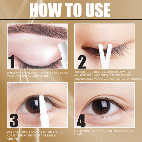 Double Eyelid Styling, Eyelet Lace Mesh Invisible Glue-Free Breathable Super Stick Long Lasting Clip Set - V.I.P Digital Presence
