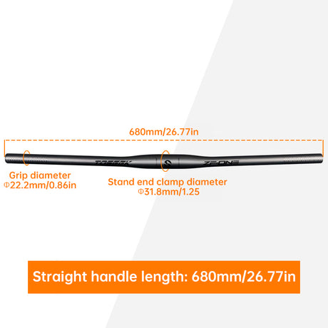 TOSEEK Carbon Fiber MTB Handlebar, 31.8mm, One-piece, Swallow-shaped - Ideal for Mountain Bikes - V.I.P Digital Presence