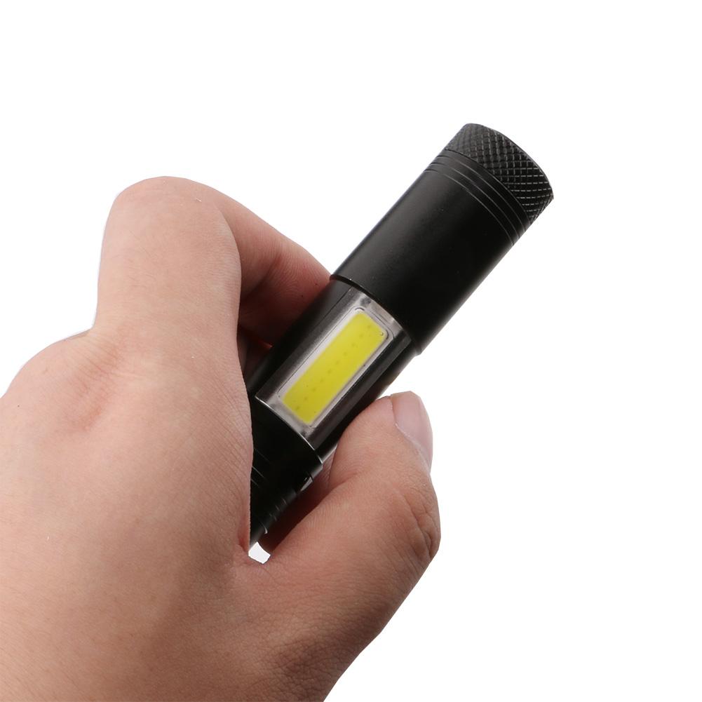 Mini Portable Aluminum LED Flashlight XPE COB Work Light Lanterna Powerful Pen Torch Lamp 4 Modes Use 14500 or AA - V.I.P Digital Presence