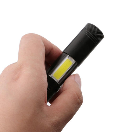 Mini Portable Aluminum LED Flashlight XPE COB Work Light Lanterna Powerful Pen Torch Lamp 4 Modes Use 14500 or AA - V.I.P Digital Presence