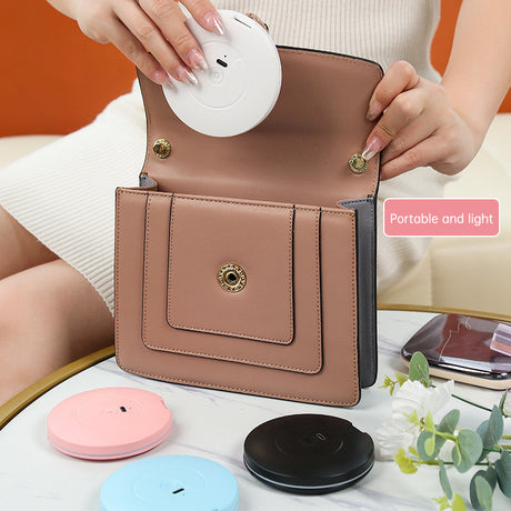 Mini portable LED light-emitting makeup mirror round stackable lighted beauty mirror - V.I.P Digital Presence
