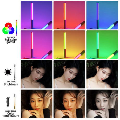 RGB Colorful LED Stick Fill Light Handheld 3200K-5600K LED Flash Light stick Speedlight Photographic Lighting - V.I.P Digital Presence