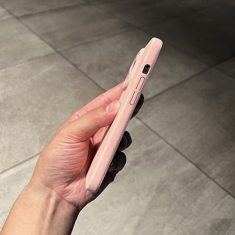 Suitable for iphone14promax mobile phone case suede pattern Apple 13 half package 12 anti-fall 11 net celebrity men's leather case - V.I.P Digital Presence