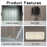 6ft x 4ft Outdoor Metal Storage Shed - V.I.P Digital Presence