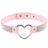 Japan's Harajuku Soft Girl Black Rhinestone Peach Heart Love-Shaped Collar Women's Neck Strap Collarbone Necklace Short - V.I.P Digital Presence