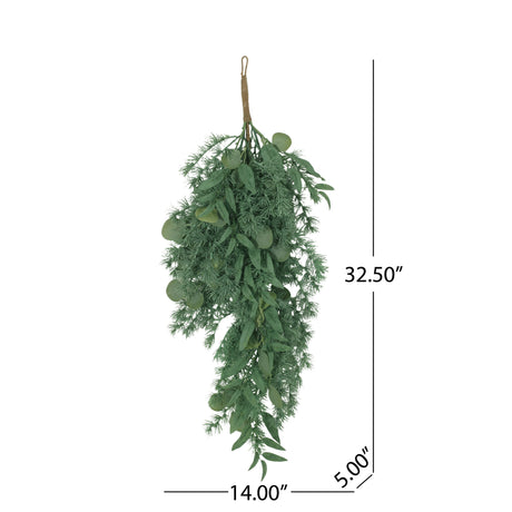32.5" LEAVES TEARDROP WREATH - V.I.P Digital Presence