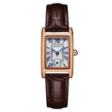 Watch Square Steel Band Quartz Watch Roman Numeral Waterproof Quartz Ladies Belt Watch - V.I.P Digital Presence