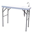 Outdoor Fish and Game Cutting Cleaning Table w/Sink and Faucet - V.I.P Digital Presence