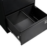 Filing Cabinet Lateral File Cabinet 3 Drawer Blcak Locking Metal File Cabinets Three Drawer - V.I.P Digital Presence