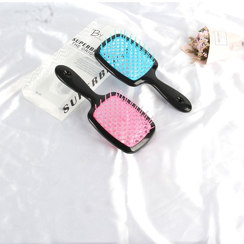 Honeycomb hollow massage comb, smooth hair grid comb, smooth hair dry and wet dual-purpose comb, curly and fluffy hair styling comb - V.I.P Digital Presence