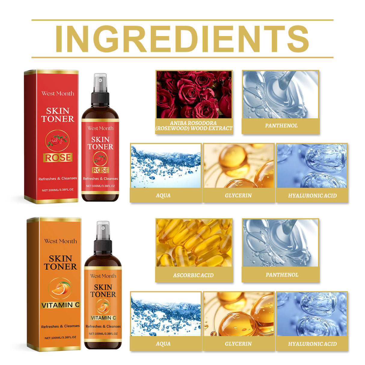 Toner Spray Hydrates And Moisturizes And Brightens Skin - V.I.P Digital Presence