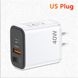 Digital display mobile phone charger PD+USB fast charging mobile phone charging head - V.I.P Digital Presence