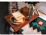 Mesa de picnic plegable, ligera, portátil y ultraligera, de aluminio, para acampar y hacer senderismo al aire libre.