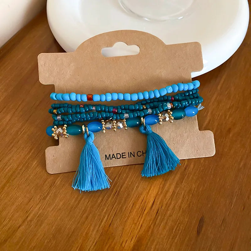 Tassel Rice Bead Bracelet - V.I.P Digital Presence