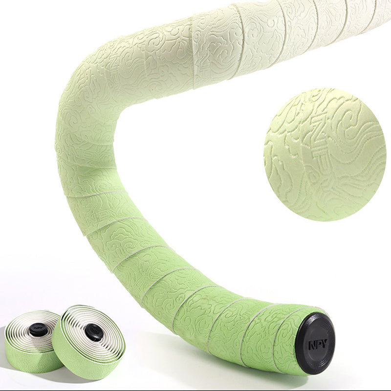 Road Bike Handlebar Tape: Double-Pinyin Cloud Pattern, Gradient Color, Comfortable, Shock - Absorbing, Breathable - V.I.P Digital Presence