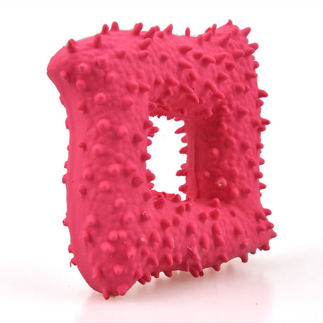 New Pet Latex Toy with Spiked Bone and Four-Corner Square Latex Sound Toy Durable Teeth-Cleaning Dog Toy - V.I.P Digital Presence