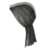 Mesh Rhinestone Elastic Hair Band Headband Outdoor Fashion Headwear Fishing Net Hat - V.I.P Digital Presence