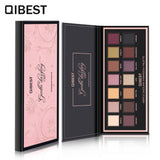QIBEST 14 Color Eyeshadow Palette Matte Eyeshadow Low Key Luxury Velvet Glossy Eyeshadow Palette - V.I.P Digital Presence