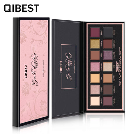 QIBEST 14 Color Eyeshadow Palette Matte Eyeshadow Low Key Luxury Velvet Glossy Eyeshadow Palette - V.I.P Digital Presence
