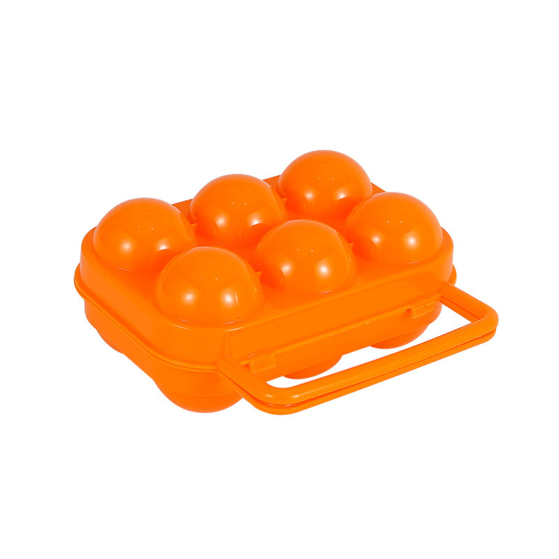Huevera portátil de 6 rejillas para exteriores, bandeja protectora para huevos, nueva bandeja para huevos de material PP para el hogar. 