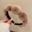 Retro plush hair hoop women's headband compression headband accessories - V.I.P Digital Presence