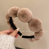 Retro plush hair hoop women's headband compression headband accessories - V.I.P Digital Presence