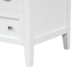 24" Bathroom Vanity with Sink, Bathroom Vanity Cabinet with One Drawer and Doors, Adjustable Shelf, Solid Wood and MDF, White - V.I.P Digital Presence