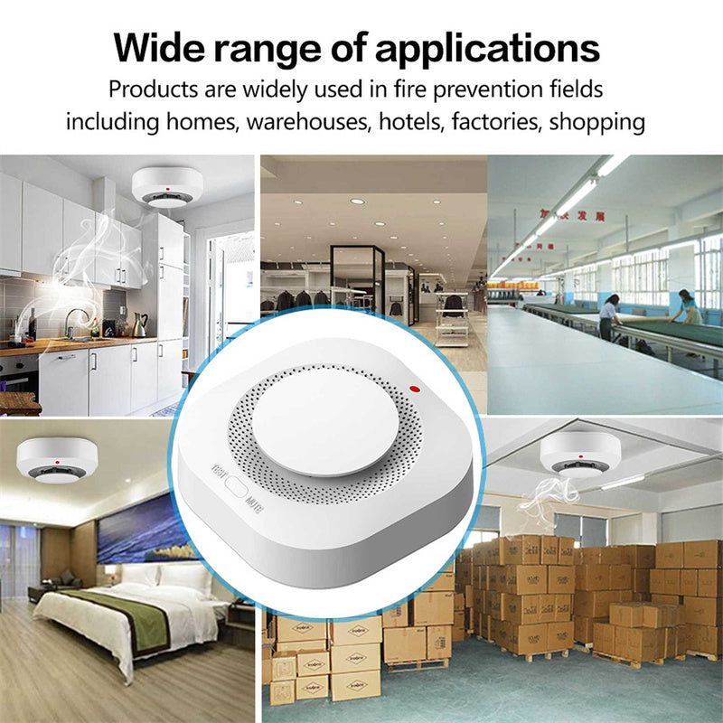 Tuya Smart Zigbee Smoke Detector Smart Fire Alarm Progressive Sound Photoelectric Smoke Sensor - V.I.P Digital Presence