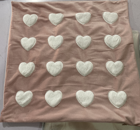 Soft Rabbit Pillow Cover Sofa Cushion Velvet Embroidered Pillow Girl's Heart Pink Cartoon Pillow Cover Cute - V.I.P Digital Presence