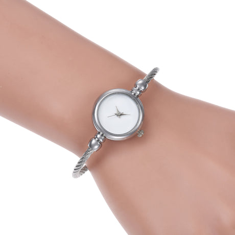 Ladies' alloy steel wire rope bracelet watch chic style fresh student casual fashion watch women's style - V.I.P Digital Presence