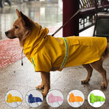 Large Dog Raincoat - Poncho Style Reflective Strip Pet Raincoat Windproof Waterproof Dog Hooded Raincoat - V.I.P Digital Presence