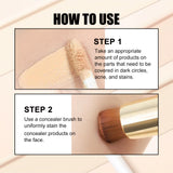 Double Head Concealer, Brightening And Waterproofing Concealer Stick - V.I.P Digital Presence