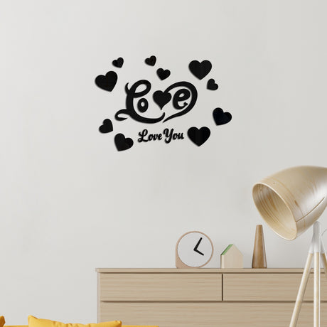 Cross-border Export Love Mirror Acrylic Wall Sticker for Bedroom and Living Room Decor - V.I.P Digital Presence