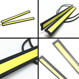 4/2Pcs 17CM Universal Car COB LED Strip Car Running Fog Lamp Driving Strip Light Waterproof 10-16V Flexible Led Strip Accessorie - V.I.P Digital Presence