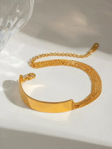 18K Gold-Plated Stainless Steel Bracelet - V.I.P Digital Presence