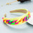 Headband New Fashion Personality Pastoral Style Female Wide-Brimmed Color Chain Decoration Macaron Color Headband - V.I.P Digital Presence
