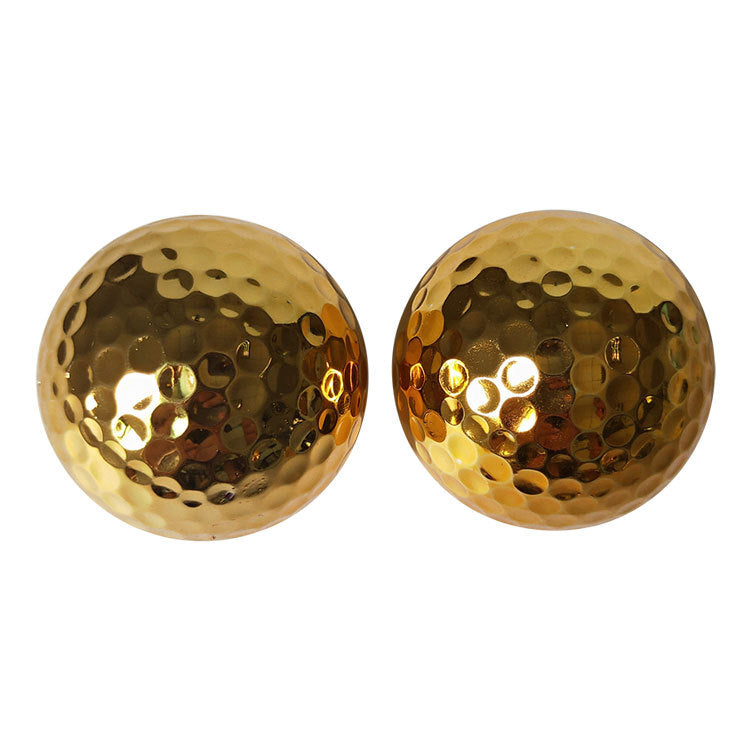 Golf Double Layer Gift Ball Electroplating Golden Golf Ball - V.I.P Digital Presence