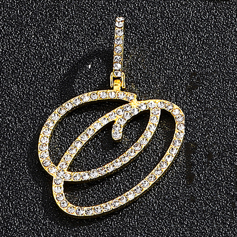 Hip hop accessories grass letter pendant melon seed buckle Cuban chain accessory - V.I.P Digital Presence