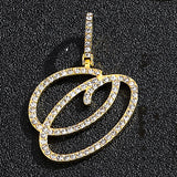 Hip hop accessories grass letter pendant melon seed buckle Cuban chain accessory - V.I.P Digital Presence