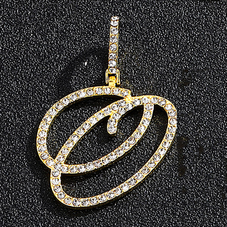 Hip hop accessories grass letter pendant melon seed buckle Cuban chain accessory - V.I.P Digital Presence