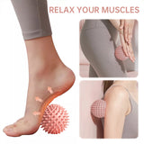 Durable sport massage ball. Spiky design for myofascial release, deep - tissue work, trigger points, muscle recovery & pain reli - V.I.P Digital Presence